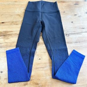 lululemon athletica Black and Blue Leggings